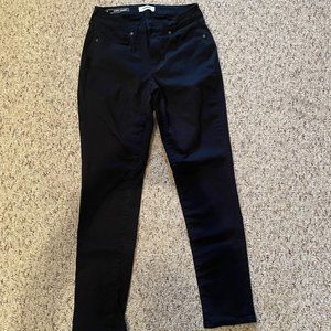 Black Sonoma Goods for Life Sateen Skinny Pant Curvy High Rise 4